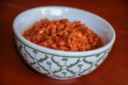 Minced Bean Curd and Tomato Sauce